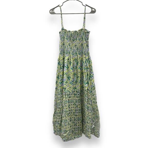RTR Solid & Striped‎ Kennedy Sleeveless Eyelet Floral Daze Wisteria Midi Dress L - Picture 6 of 12